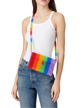 Susan Alexandra - Rainbow Beaded Crossbody Bag
